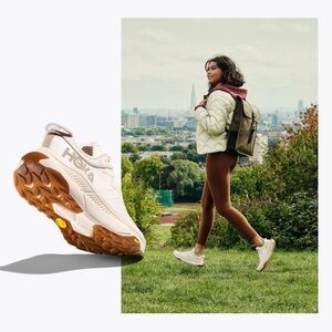 Hoka One One Women’s Transport Walking, Hiking, Everyday Shoes: Eggnog, US Sz 9